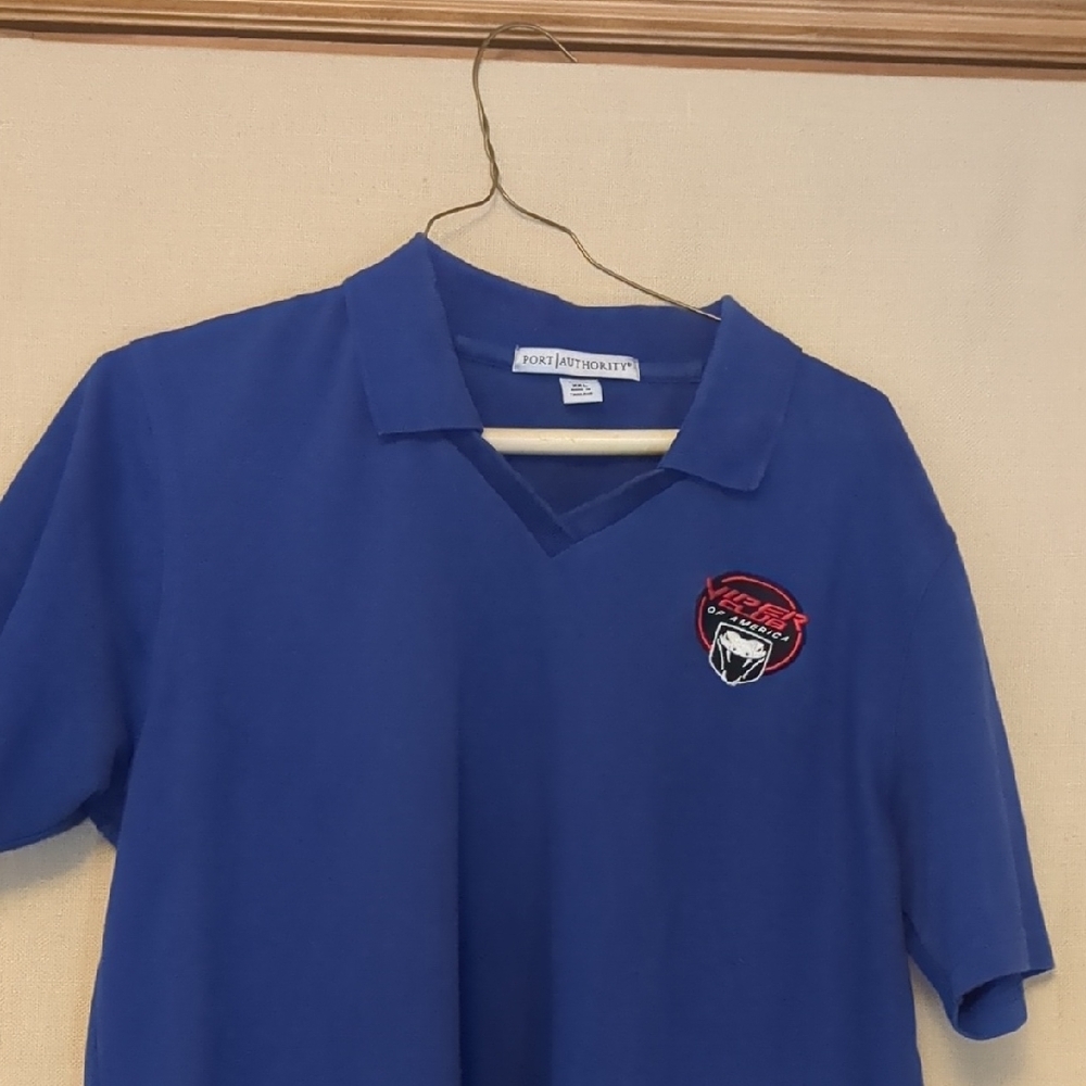 Viper Club Of America Vintage Dodge Viper 90’s Ladies XXL Blue Polo Shirt